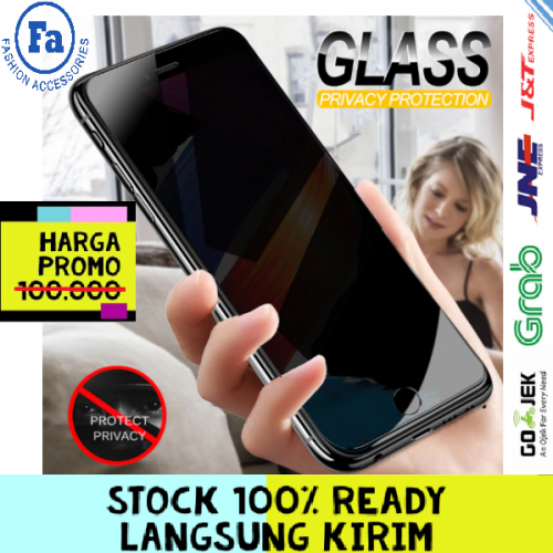 T10-02 Iphone 12 Pro Max 6.7 Inch Privacy Glass 10D Anti spy peeping full cover Tempered Glass Privacy Tebal & Sensitif