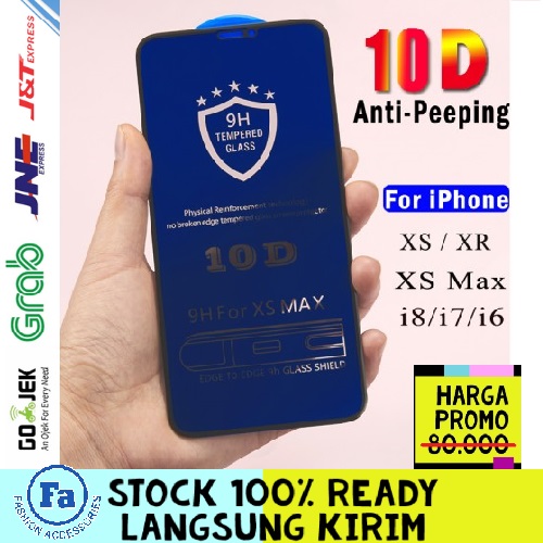 T10-02 SPY 10D Anti spy peeping Iphone 11 6.1 Inch full cover tempered glass for iPhone XR Privacy STRDY