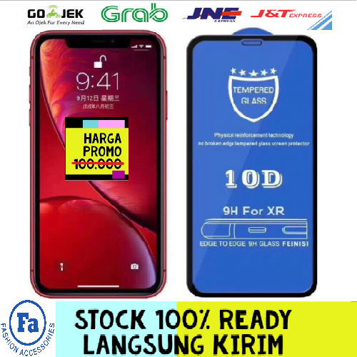 T10-01 Tempered Glass Iphone XR / Iphone 11 / Iphone XI 6.1 5D / 10D / Full Body / Anti Gores Kaca Bening STRDY