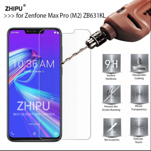 Tempered Glass Std Asus Zenfone Max Pro M2 / Anti Gores Kaca - Tidak Ada Garansi Pecah