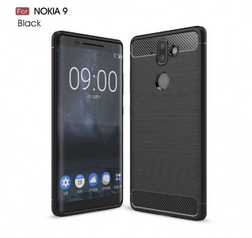 Nokia 9 - Rugged FS / Delkin - Carbon Fibre Case Slim Rugged Armor ShockProof / Rubber
