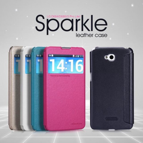 Sarung Sparkle Leather Case LG G Pro Lite