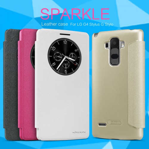 Sarung Sparkle Leather Case LG G4 Stylus