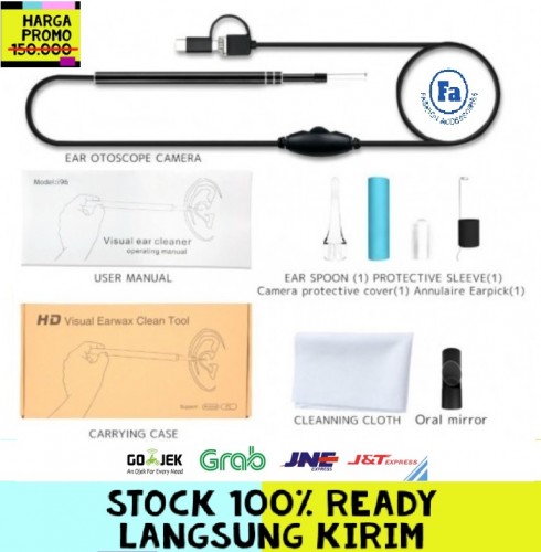 i93 i96 USB Ear Cleaning Endoscope Visual Earpick Mini Camera 1.3 MP Endoskopi Ear Spoon STRDY