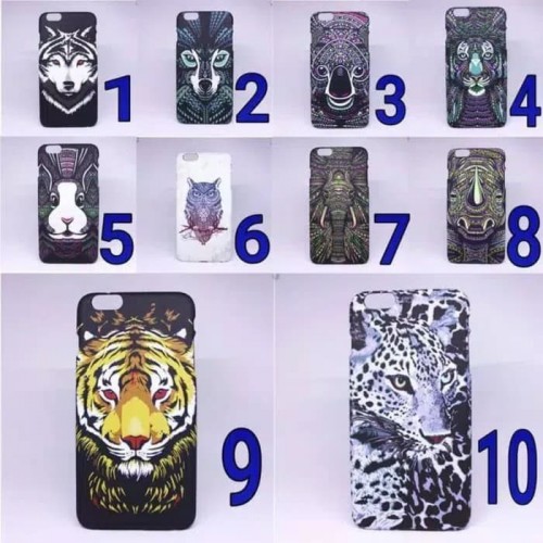 LUXO Oppo F9 - Hardcase / Back Case Motif Batik Animals Abstrak Glow In The Dark