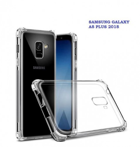 Anti Crack Fuze Samsung A8  Plus2018  - Bening -  ShockProff / Anti Shock Case