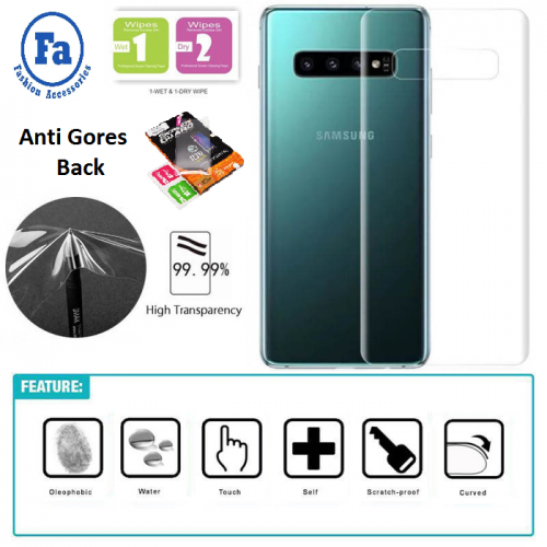 Bagian Belakang HydroGel Samsung S10 Biasa Full Cover Layar Lengkung Merek Original Screen Guard