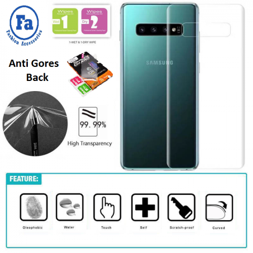 Bagian Belakang HydroGel Samsung Note 10 Biasa Full Cover Layar Lengkung Merek Original Screen Guard