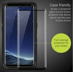 Tempered Glass Samsung S8 Plus Full Layar Lem Pinggir / Curved / Anti Gores Kaca