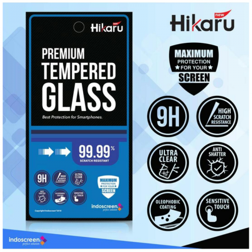 Iphone 6 Plus - Tempered Glass Hikaru / Anti Gores Kaca - Full Set - Tidak Ada Garansi