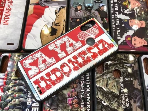 Oppo ReNo 5G Motif NKRI TNI Polri Cinta Indonesia - Back Case - Back Cover Ver.21