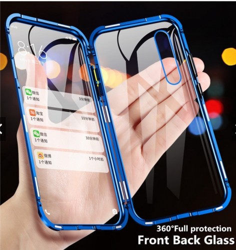 Xiaomi Note 8  - Case Magnetik 360 Two Face / Bumper Magnet Glass - Back Case Cover