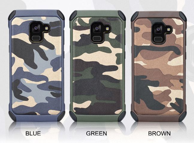 Slim Army Samsung Galaxy A8 2018 - Back Case / Cover Armor / Loleng TNI / Abri / Brimob / Tentara