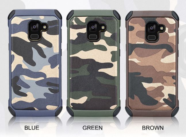 Slim Army Samsung Galaxy A8 Plus 2018 - Back Case / Cover Armor / Loleng TNI / Abri / Brimob