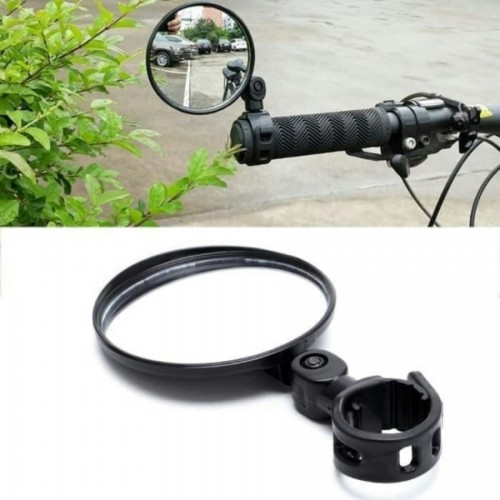 ASP-009 Universal Kaca Spion Sepeda Cembung 360 Rotate Bening Anti Pecah Bisa juga di Motor Bisa Adjustable