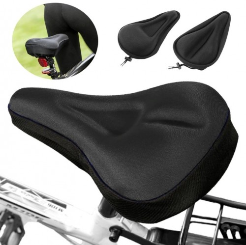 ASP-011 Sarung Jok Sadel Sepeda Gunung Tebal 3D Gel Busa Empuk Lembut/ Alas Pelindung Tempat Duduk Bicycle Saddle Seat Cover Anti Slip UNIVERSAL