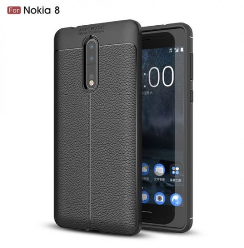 Nokia 8 - Case Kulit Auto Focus - Softshell / Silikon / Cover / Softcase