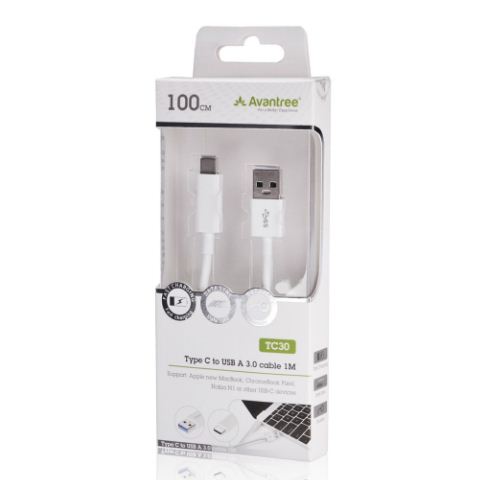 Kabel Avantree TC30 - 100 - Type C To USB A 3.0 100CM