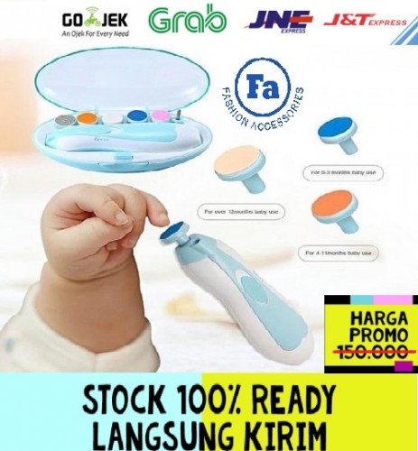 ART-007 Baby Set nail Trimmer Pedicure Elektrik Gunting Kuku Kaki Tangan Bayi / Pemotong Kuku Dewasa STRDY