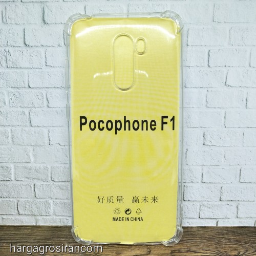 Xiaomi Pocophone F1 Anti Crack Softshell Bening Silikon ShockProff / Anti Shock Case