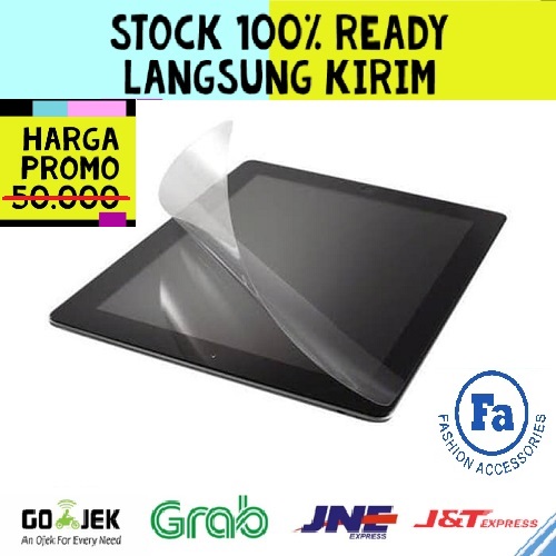 PLY-002 Silver Ipad Mini 4 / Ipad Mini 5 2018 Anti Gores Bahan Plastik Clear Bening / Glare Anti Minyak Kualitas Bagus