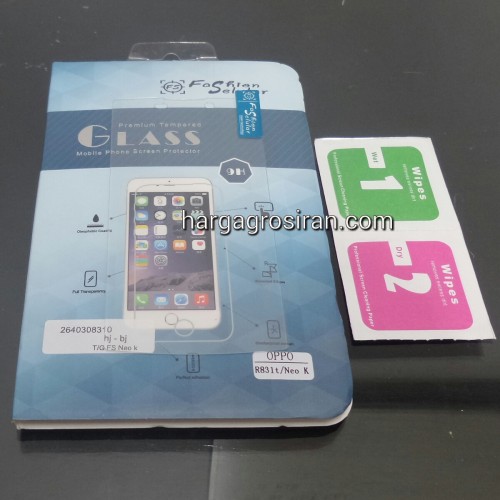 Tempered Glass FS Oppo Neo K / Oppo Neo / R831T / Anti Gores Kaca