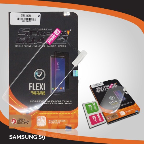 HydroGel Samsung S9 Biasa Full Cover Layar Lengkung Merek Original Screen Guard