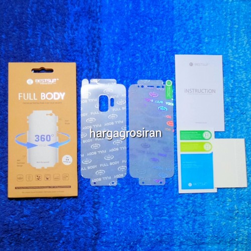 Anti Gores Samsung S9 - Full Set 2 in 1 / Full Body Curved / Depan dan Belakang 0.2 mm