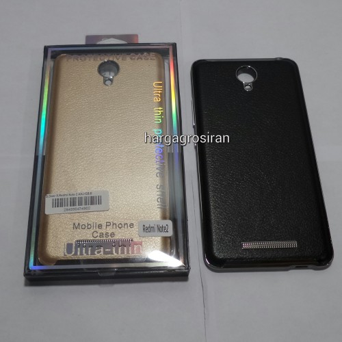 Back Door  Bahan Kulit Xiaomi Redmi Note 2 / Case Belakang Elegan Dan Stylish