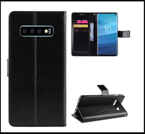 Blue moon Samsung S10 - Sarung Kulit FS Leather Case Blue Moon Ada Kancing