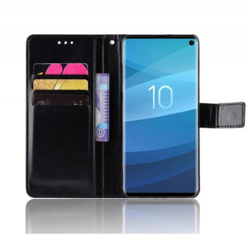 Blue moon Samsung S10 Lite - Sarung Kulit FS Leather Case Blue Moon Ada Kancing