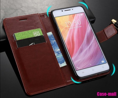 Blue moon Xiaomi Redmi Go - Sarung Kulit FS Leather Case Blue Moon Ada Kancing