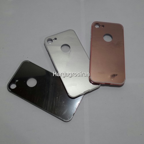 Bumper Mirror Iphone 7G - Bumper Kaca Plus Tutup Cover Belakang