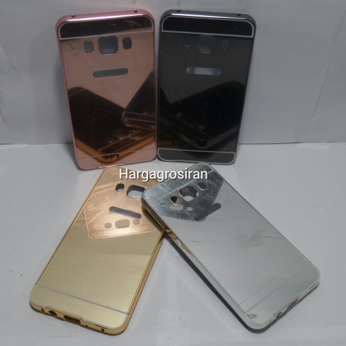 Bumper Mirror Samsung Galaxy J5 2016 - Bumper Kaca Plus Tutup Cover Belakang