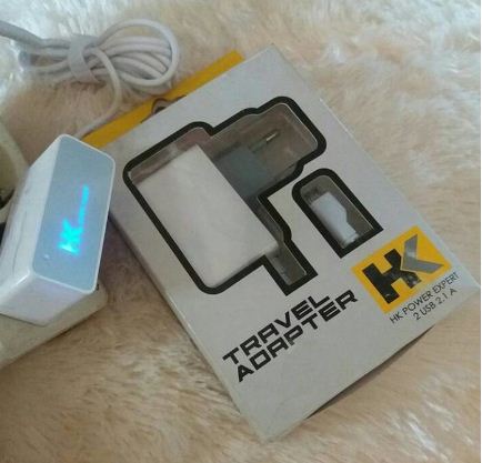 CHARGER LAMPU MERK HK - POWER EXPERT 2 USB / 2.1A