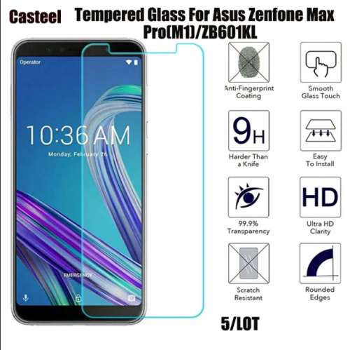Tempered Glass Std Asus Zenfone Max Pro M1 / Anti Gores Kaca - Tidak Ada Garansi Pecah