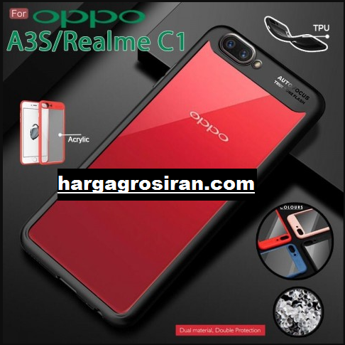 Oppo A3S / RealMe C1 Fuze Transaparant - Auto Focus Aprolink - Cover / Back Case / Pinggiran Karet