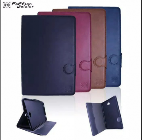 Samsung Tab S3 9.7 T825 Sarung Tablet Kulit FS Leather Case Blue Moon Kancing Pinggiran Jahitan