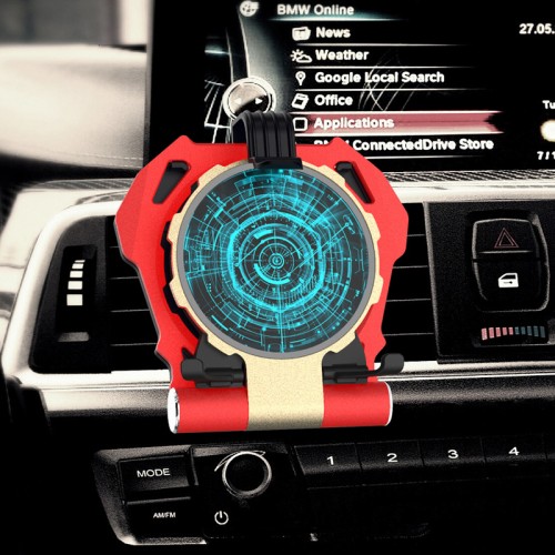 CHA-007 Car Holder Wireless Charger Quick Charger Qi Iron Man Aluminum Alloy Glass iPhone Samsung
