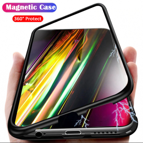 Case 360 Magnet Samsung Galaxy A50 - Bumper Magnet Glass - Back Case Cover