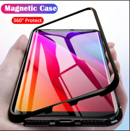Case 360 Magnet Samsung Galaxy s7 Edge - Bumper Magnet Glass - Back Case Cover