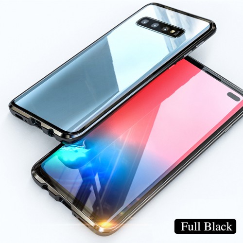 Case 360 Magnet Samsung Galaxy S10 - Bumper Magnet Glass - Back Case Cover