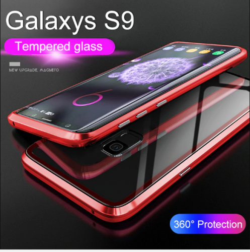 Case 360 Magnet Samsung Galaxy S9 - Bumper Magnet Glass - Back Case Cover