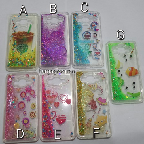 Case Air Glitter Motif Samsung Galaxy Grand 2 - Silikon / Softshell Berisi Air Manik - Manik