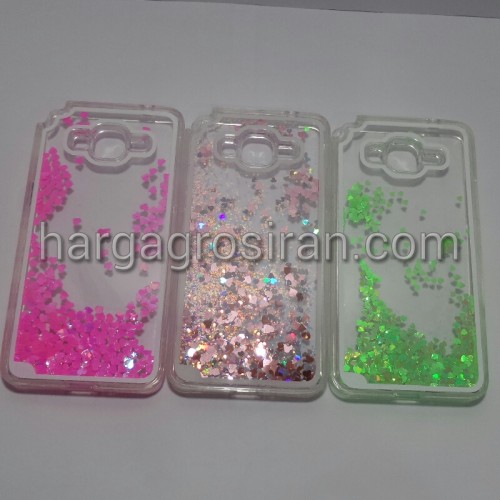 Case Air Glitter Samsung Galaxy Grand Prime - Silikon / Softshell Berisi Air Manik - Manik