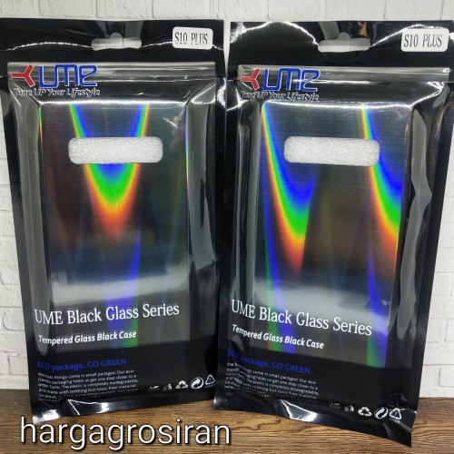 Case Aurora Glass Original UME Samsung Galaxy S10 Plus - Back Case - Cover - Glass Case UME