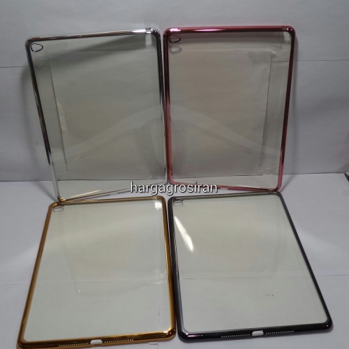 Chrome FS Ipad 6 / Ipad Air 2 - Softshell Pinggirannya Karet / Silikon Case / Ultra thin Cover