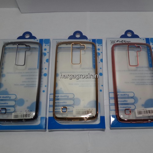 Chrome FS LG K8 - Softshell Pinggirannya Karet / Silikon Case / Cover / Ultra thin