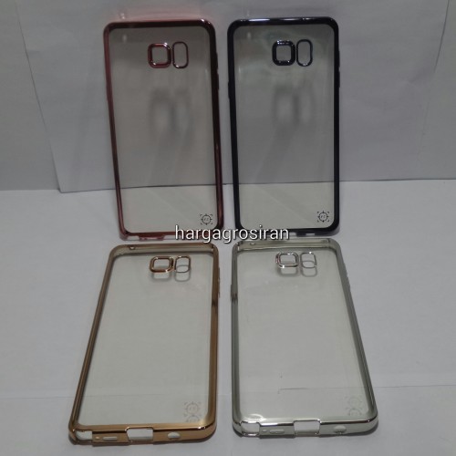 Chrome FS Samsung Galaxy Note 5 - Softshell Pinggirannya Karet / Silikon Case / Cover / Ultra thin