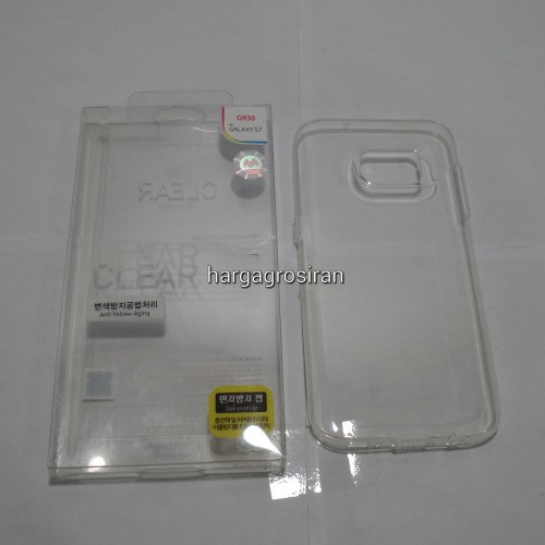 Clear Jelly Mercury Samsung Galaxy S7 Flat - Anti Jadi Kuning
